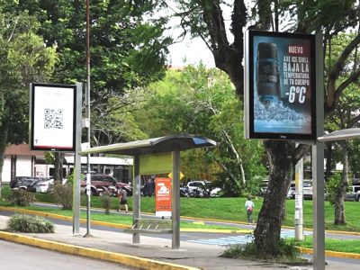 digital bus shelter